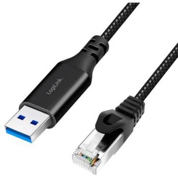 LogiLink CU0400 1m Black Cat6 S/FTP Ethernet Cable