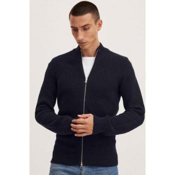 Reißverschlusstruckjacke Kurt – Casual Friday – Marineblau – Herren XXL