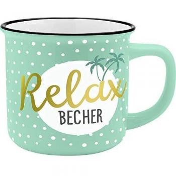 Gruss und Co 45788 Becher Relax, 350 ml New Bone China Porzellan