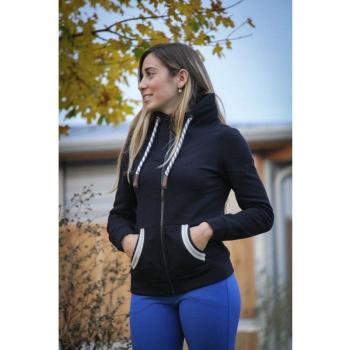 Felpa Pénélope Comète da equitazione con zip per donna