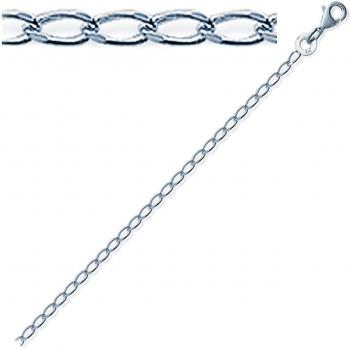 Chaîne Cheville Argent 'Cheval Diamantée' 25 cm C4459