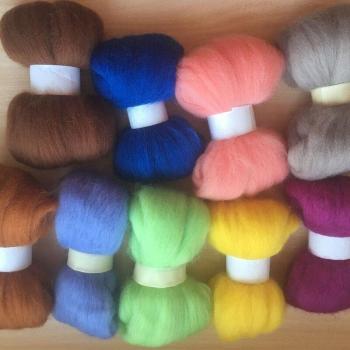 Feutre de laine naturel, 10g/9 pièces/lot 90g