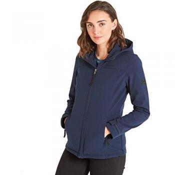 Women's Navy Keld Softshell Hoodie by Tog 24