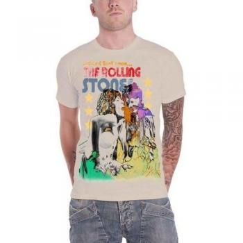 The Rolling Stones Mick & Keith Watercolor T-Shirt S sand