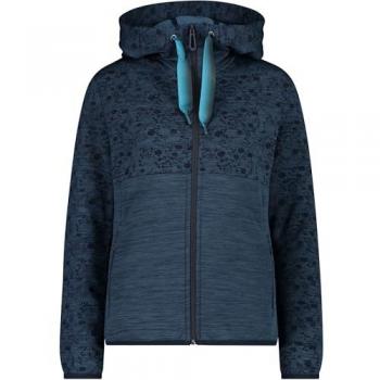 CMP Funktionsjacke Damen Women's Printed Stretch Jacket Fix Hood (38, S) Blau