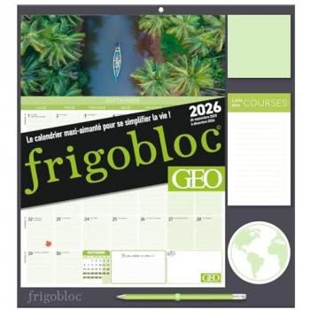 Frigobloc Mensuel 2026 Géo (de sept. 2025 à déc. 2026) (Broché)