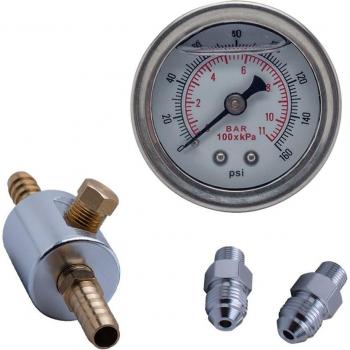 0-160 PSI Universal Fuel Pressure Gauge with 1/8 NPT Fitting