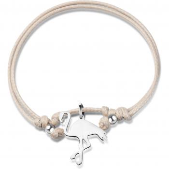Flamant Bracciale Ailoria Beige e Argento