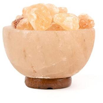 Myga Himalayan Salt Bowl Lamp with Dimmer Switch