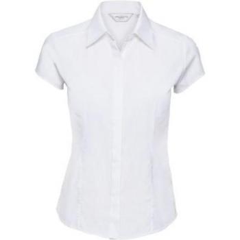 Camicia Russell L Blu Aderente in Policotone