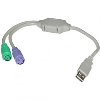 Adaptador PS/2 a USB 2.0 L-Link LL-UPS-102 Blanco