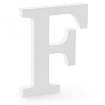 Legno Lettera F – Bianco