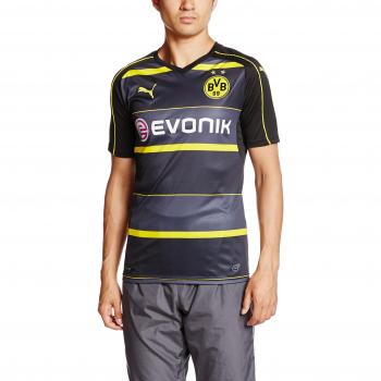 Herren BVB Auswärtsshirt PUMA mit Sponsor-Logo, 3XL, Schwarz/Gold Cyber, Artikel 749823 02