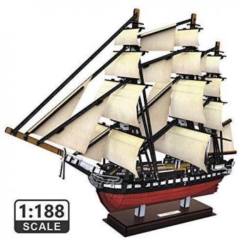 Rompecabezas 3D Modelo Barco USS Constitución 193 Piezas