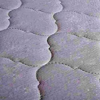 Lit Double avec Matelas Mémoire Tissu 160x200 cm