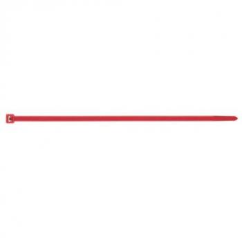 Kit de 100 colliers de serrage rouge en nylon (200 mm × 4,8 mm)