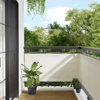 VidaXL 100% Oxford Polyester Cream Balcony Barrier 75x1000 cm