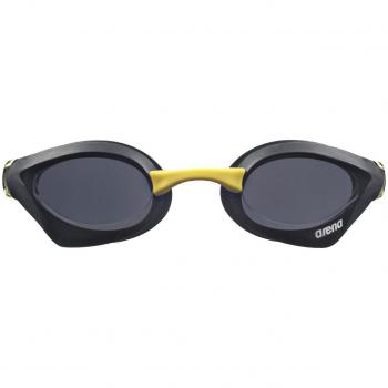 Arena Unisex Cobra Core Wettkampfbrille – UV‑Schutz, Anti‑Fog, weiche Gläser – Smoke‑Black – 53 mm – One Size