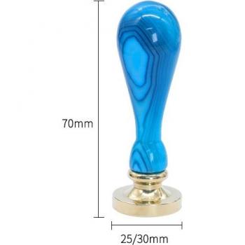 Belle poignée de tampon à cire