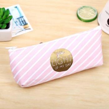Rosa Reißverschluss-Stiftetui für Schüler