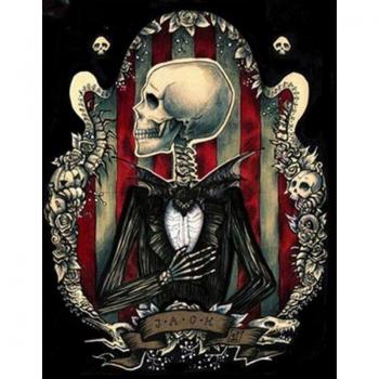 Round Jack Skull Diamond Art Kit – 20x30cm