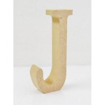 Lettera J 8 cm in MDF, 1 pezzo