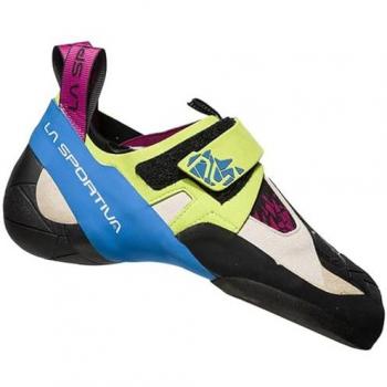 La Sportiva Skwama Kletterschuhe Damen 38 Schwarz-Grün-Blau-Weiß