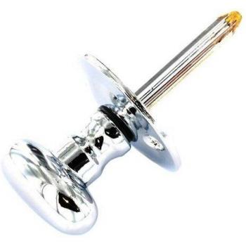 Chrome Security Bolt with Thumbturn