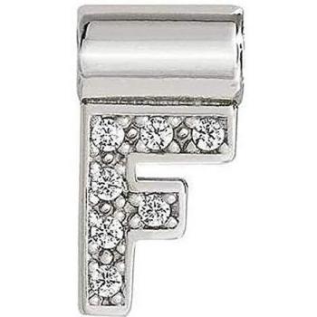 Joyero de Plata Letra F con Zirconitas