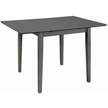 Extendable MDF Dining Table in Grey by vidaXL (Size: 80-120 x 80 x 74 cm)