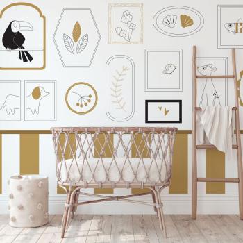 Papel Decorativo Infantil Amarillo 150x250 CM – “Alegría Solar”