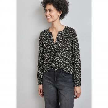 STREET ONE Rundhalsbluse aus Viskose