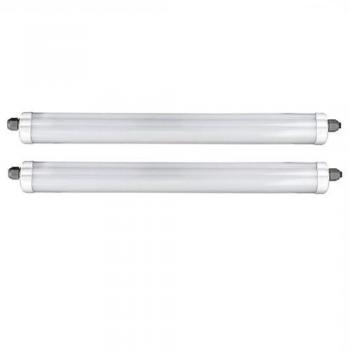 Garagenleuchte LED, 48W, 5760lm, 6500K, 150 cm, 2er Set