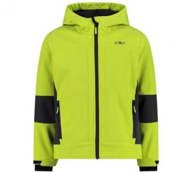 Giacca Bambino CMP Softshell Verde Acido/Nero 10Y