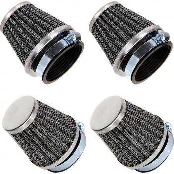 4PCS Universal Motorcycle Clamp-on Air Filter 39mm-60mm