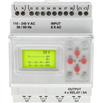 Unità Logica Rs Pro con Display 8 Ingressi e 4 Uscite 110-240V