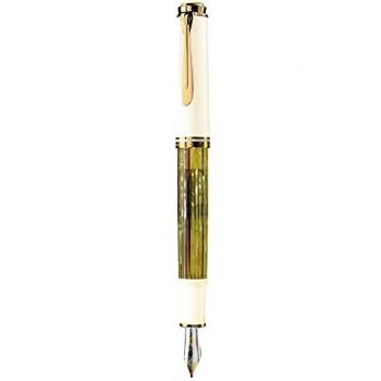 Pelikan Kolbenfüllhalter M400 Schildpatt-weiß EF