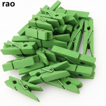 Clips Coloridos 45 mm Madera