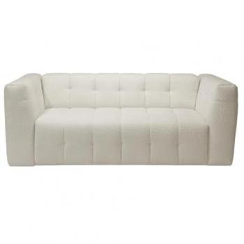 DILOME Comfort Sofa Bed 4 Plazas, Beige Rizo, 160 cm + 16 cm de Colchón