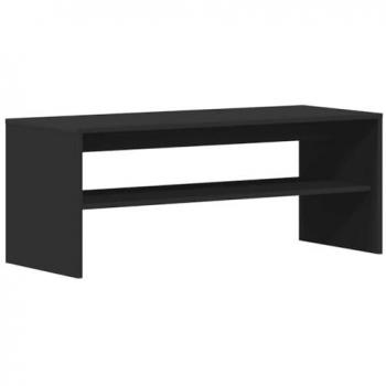 Mueble para televisión negro 100x40x40 cm de madera contrachapada