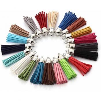 20pcs Faux Suede Leather Tassels