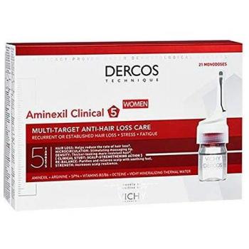 Dercos Aminexil Clinical 5 Femme, 21 Monodoses à 6 ml