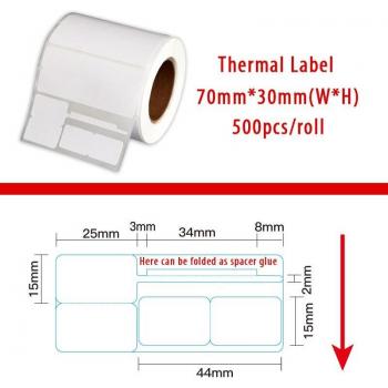 500Pcs Blank Size Tag Stickers for Accessories