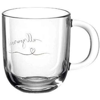 Leonardo Tasse EMOZIONE allyouneedislove Kaffeetasse Becher Glas Bunt 300 ml