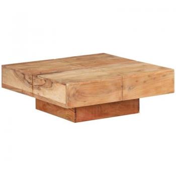 Tavolino Salotto Lusso Casadino 80x80x28 Cm Acacia