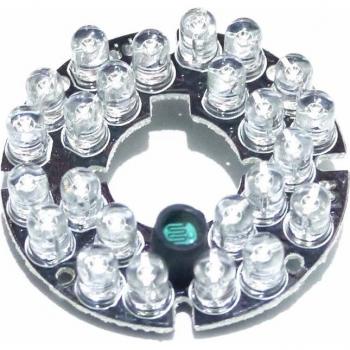 Lumière Infrarouge 45° 24‑Grains Caméra Surveillance 44 mm
