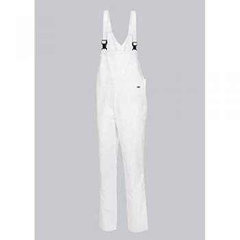 BP Latzhose Unisex, 1675 558, weiß, Größe XS, kurze Länge