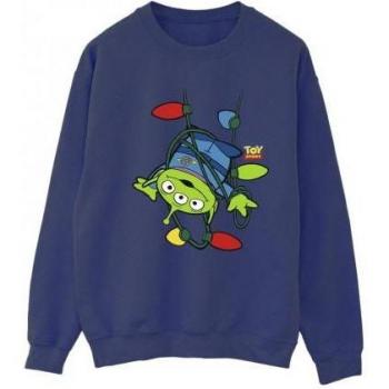 Disney Dames Toy Story Kerstverlichting Sweatshirt Blauw
