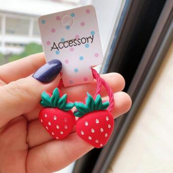 Cartoon Cherry Radish Kids Hair Wraps