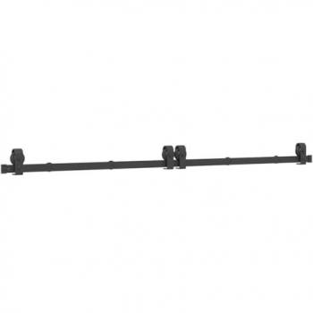 Sliding Door Hardware Kit 200 cm Black Steel